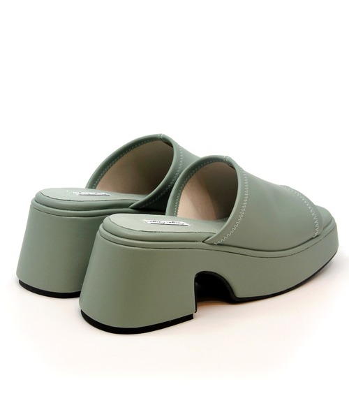 Sugar Sugar（シュガーシュガー）の「【SUGAR SUGAR シュガーシュガー】スクエアトゥバルキーヒールサンダル（サンダル・レディース・ブラック/イエロー/アイボリー/グリーン・S/M/L/LL）」の12枚目の写真