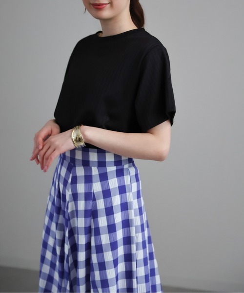 sakishimatokyo（サキシマトーキョー）の「ワイドリブトップス（Tシャツ/カットソー・レディース・ホワイト/ブラック/ピンク/ブルー・FREE）」の16枚目の写真
