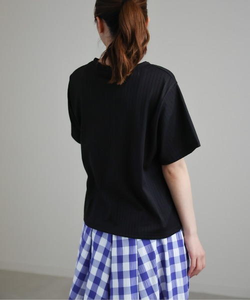 sakishimatokyo（サキシマトーキョー）の「ワイドリブトップス（Tシャツ/カットソー・レディース・ホワイト/ブラック/ピンク/ブルー・FREE）」の19枚目の写真
