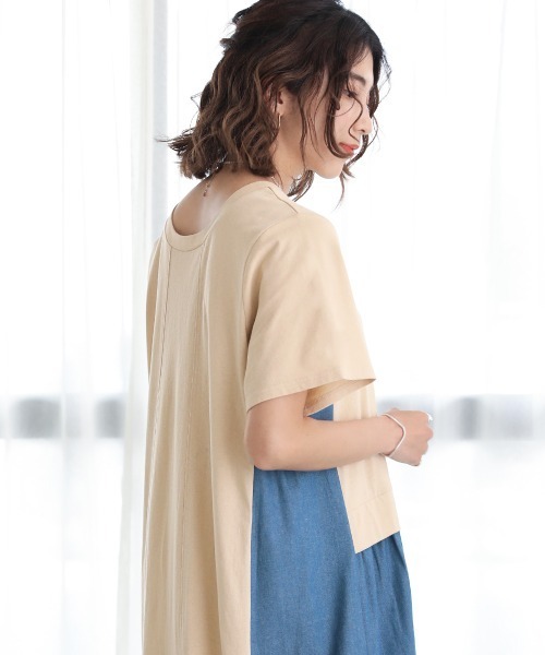 Bou Jeloud（ブージュルード）の「【WEB限定トールサイズ】２ＷＡＹドッキングワンピース（ワンピース・レディース・ブラック/ベージュ/ミント・38/TL）」の20枚目の写真