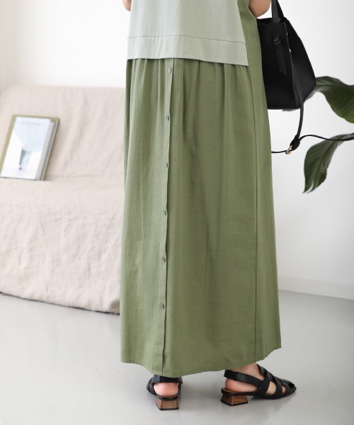 Bou Jeloud（ブージュルード）の「【WEB限定トールサイズ】２ＷＡＹドッキングワンピース（ワンピース・レディース・ブラック/ベージュ/ミント・38/TL）」の4枚目の写真