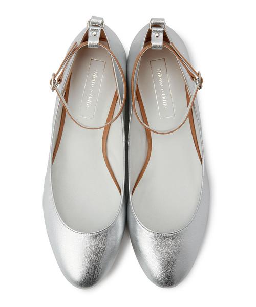 ODETTE E ODILE(オデットエオディール)の「OFM グレース CT15(バレエシューズ・レディース・ブラック/ネイビー/シルバー・22cm/23cm/22.5cm/24cm/23.5cm/24.5cm)」の3枚目の写真