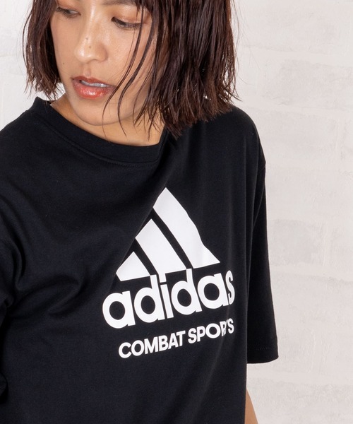 adidas ゲームシャツ フロントロゴ アディダス Tシャツ 黒 ブラック