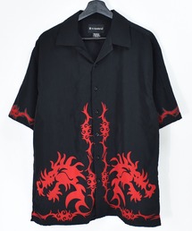 VINTAGE | 【ヴィンテージ古着】NO BOUNDARIES ドラゴントライバル 半袖シャツ(シャツ/ブラウス)