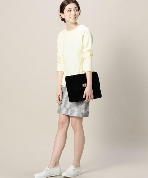 ROSE BUD（ローズバッド）の「S-LCTB-15103 TIGHT SKIRT（スカート・レディース・ブラック/ベージュ/ネイビー・ONE SIZE）」の13枚目の写真