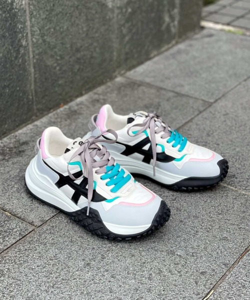 ASH（アッシュ）の「【JOKER】ボリュームソールスニーカー（スニーカー・レディース・ホワイト×ピンク/ブラック/ホワイト×ブラウン/マルチ・37/35/38/39/36）」の5枚目の写真
