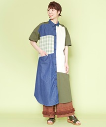 【チャイハネ】ワッチリーシャツワンピース