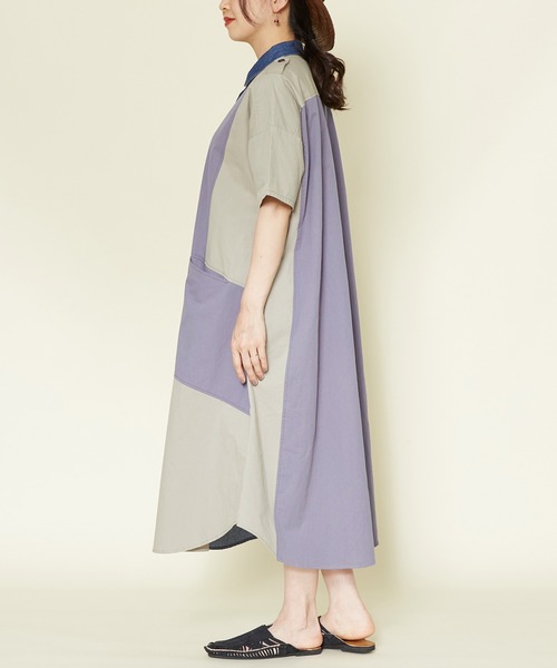 チャイハネ（チャイハネ）の「【チャイハネ】ワッチリーシャツワンピース（シャツワンピース・レディース・ネイビー/カーキ/イエロー・FREE）」の15枚目の写真