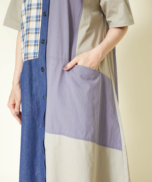 チャイハネ（チャイハネ）の「【チャイハネ】ワッチリーシャツワンピース（シャツワンピース・レディース・ネイビー/カーキ/イエロー・FREE）」の21枚目の写真