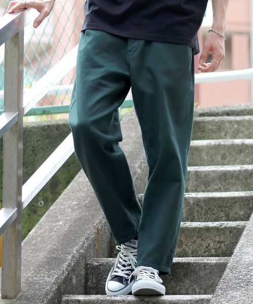 SITRY（シトリー）の「デニムバギーワイド/ワイドテーパード/バルーンデニムパンツ/カラーパンツ（デニムパンツ・メンズ・ライトブルー/ブラック/ケミカルウォッシュ/チャコール/ライトインディゴブルー/ワンウォッシュ/アイボリー/ダークインディゴブルー/ダークグリーン/インディゴブルー/チャコールグレー・S/M/L）」の6枚目の写真