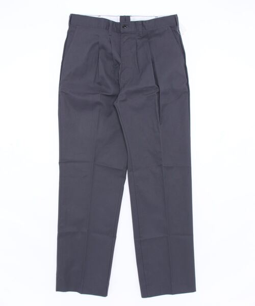 tone(トーン)の「【UNIVERSAL OVERALL COMPANY】PLEATED WORK PANTS (UN)(チノパンツ・メンズ・チャコールグレー/ブラック/ネイビー/カーキ・36/34/32/30)」の3枚目の写真