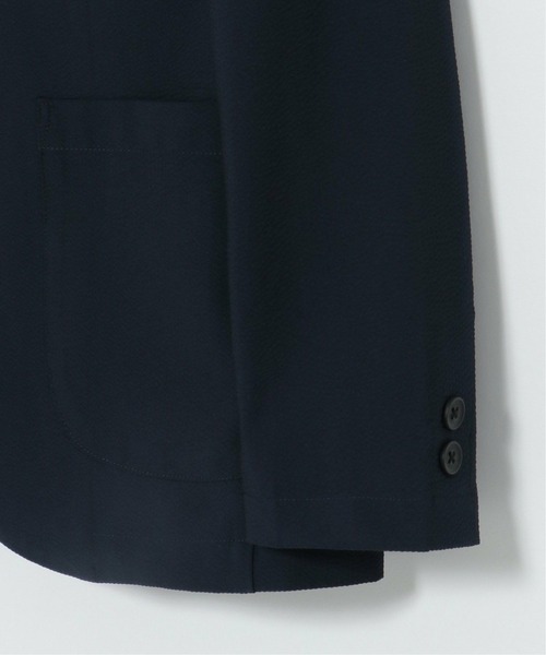 ikka（イッカ）の「シアサッカーテーラードジャケット（テーラードジャケット・メンズ・ネイビー/オリーブ・S/M/L/XL）」の6枚目の写真