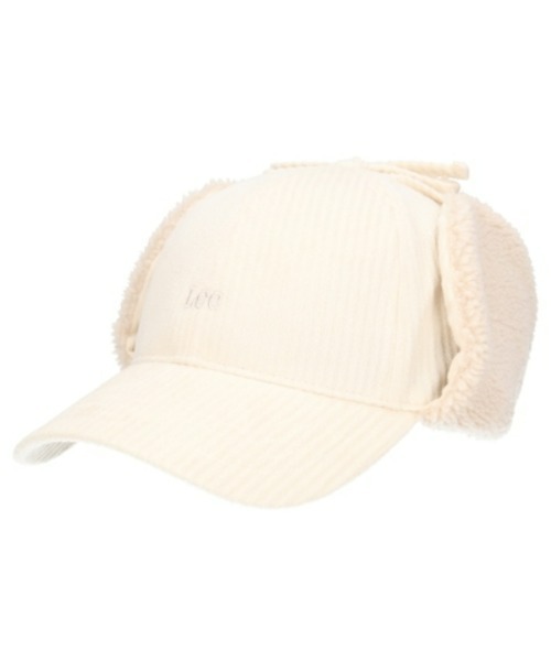 Lee(リー)の「Lee/リー EAR FLAP CAP CORDS&BOA(キャップ・レディース・ブラック/ホワイト/ブラウン・57~59cm)」の2枚目の写真