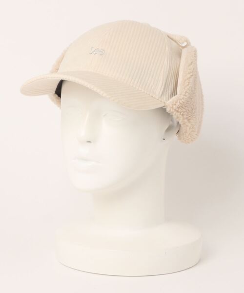 Lee(リー)の「Lee/リー EAR FLAP CAP CORDS&BOA(キャップ・レディース・ブラック/ホワイト/ブラウン・57~59cm)」の9枚目の写真