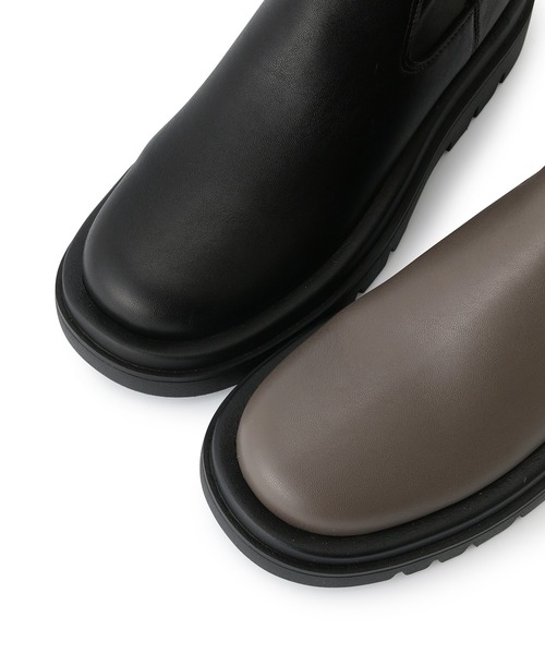 ADAM ET ROPE'(アダムエロペ)の「【WEB限定(一部店舗展開あり)】ボリュームソールストレッチロングブーツ(ブーツ・レディース・グレー/ブラック・24.5cm/24.0cm/23.5cm/23.0cm)」の19枚目の写真