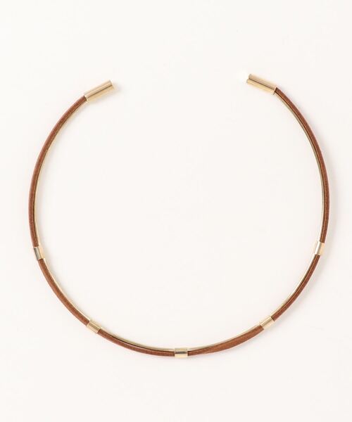 B.C STOCK(ベーセーストック)の「スエードフウチョーカー(チョーカー・レディース・ベージュ/ブラウン・FREE)」の1枚目の写真