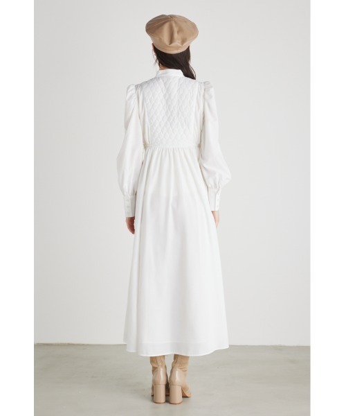 rienda（リエンダ）の「キルティングベストフレアワンピース（ワンピース・レディース・ホワイト/ブラック/ライム・FREE）」の11枚目の写真