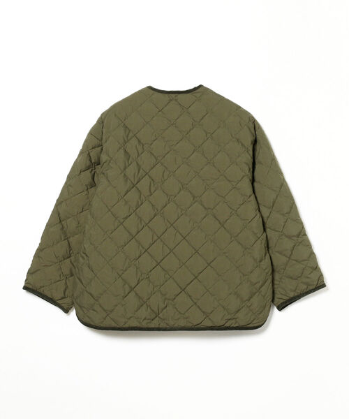 GYMPHLEX(ジムフレックス)の「GYMPHLEX / ダイヤキルトダウン ノーカラージャッケット(ノーカラージャケット・レディース・ブラック/オリーブ・14)」の7枚目の写真