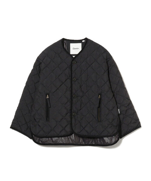 GYMPHLEX(ジムフレックス)の「GYMPHLEX / ダイヤキルトダウン ノーカラージャッケット(ノーカラージャケット・レディース・ブラック/オリーブ・14)」の9枚目の写真