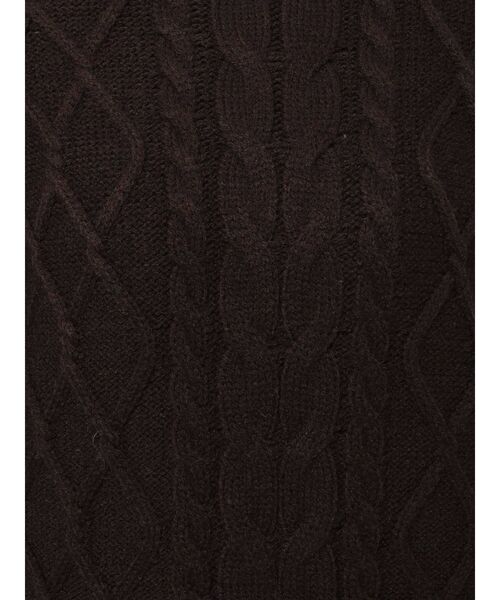 MERCURYDUO（マーキュリーデュオ）の「オープンショルダーケーブルミニワンピース（ワンピース・レディース・ブラック/ダークブラウン/アイボリー・FREE）」の10枚目の写真