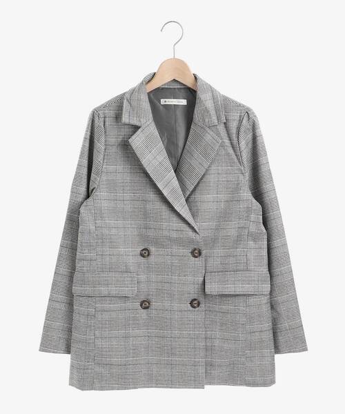 MAJESTIC LEGON(マジェスティックレゴン)の「クラシカルダブルテーラードジャケット(テーラードジャケット・レディース・グレー系その他/ブラウン/ブラック・SMALL/MEDIUM)」の21枚目の写真