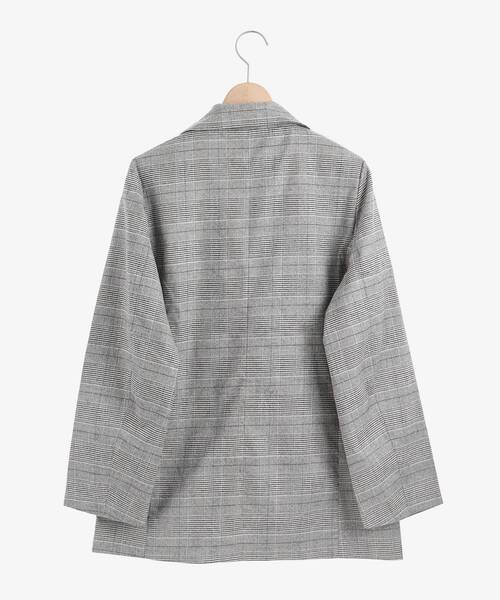 MAJESTIC LEGON(マジェスティックレゴン)の「クラシカルダブルテーラードジャケット(テーラードジャケット・レディース・グレー系その他/ブラウン/ブラック・SMALL/MEDIUM)」の20枚目の写真