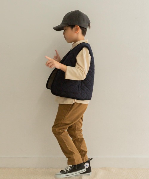 URBAN RESEARCH DOORS（アーバンリサーチドアーズ）の「『WEB/一部店舗限定サイズ』リバーシブルキルトベスト(KIDS)（その他アウター・キッズ・ネイビー/キャメル・105/150/120/135）」の17枚目の写真