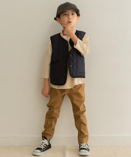 URBAN RESEARCH DOORS（アーバンリサーチドアーズ）の「『WEB/一部店舗限定サイズ』リバーシブルキルトベスト(KIDS)（その他アウター・キッズ・ネイビー/キャメル・105/150/120/135）」の19枚目の写真