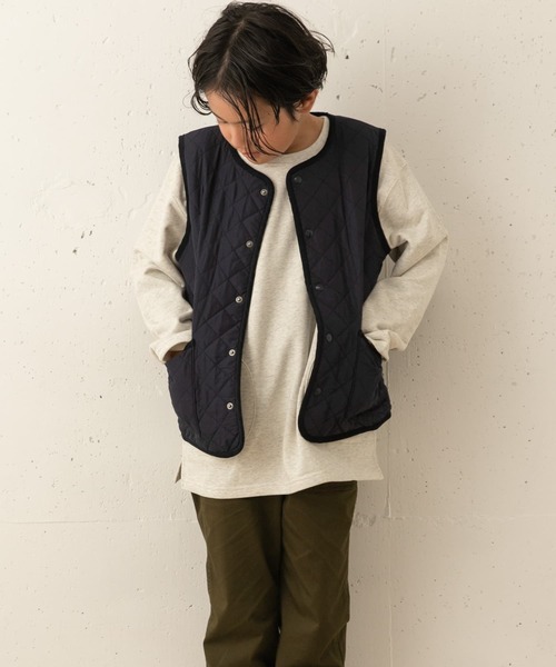 URBAN RESEARCH DOORS（アーバンリサーチドアーズ）の「『WEB/一部店舗限定サイズ』リバーシブルキルトベスト(KIDS)（その他アウター・キッズ・ネイビー/キャメル・105/150/120/135）」の21枚目の写真