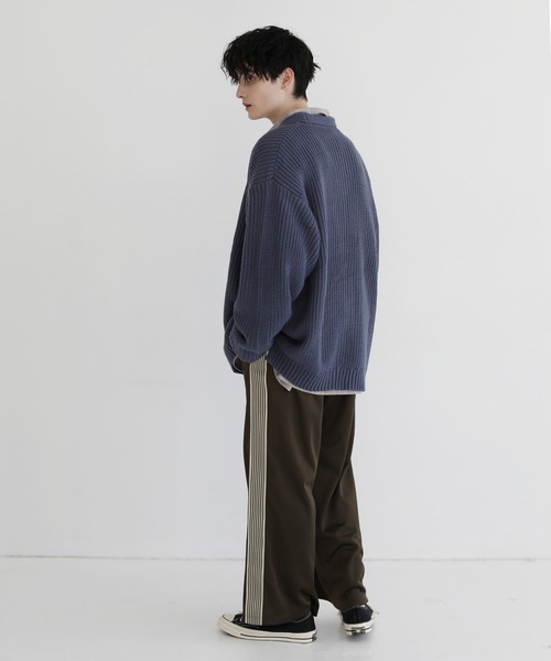 サイドラインワイドトラックパンツ（その他パンツ）｜ASTRONOMY