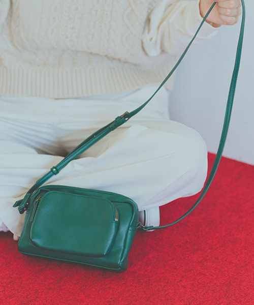 studio CLIP（スタディオクリップ）の「《阿久津ゆりえさんコラボ》お出掛けショルダーバッグ（ショルダーバッグ・レディース・ブラック/グリーン/ネイビー/イエロー・FREE）」の3枚目の写真