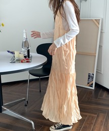 ワッシャーシフォンキャミソールワンピース