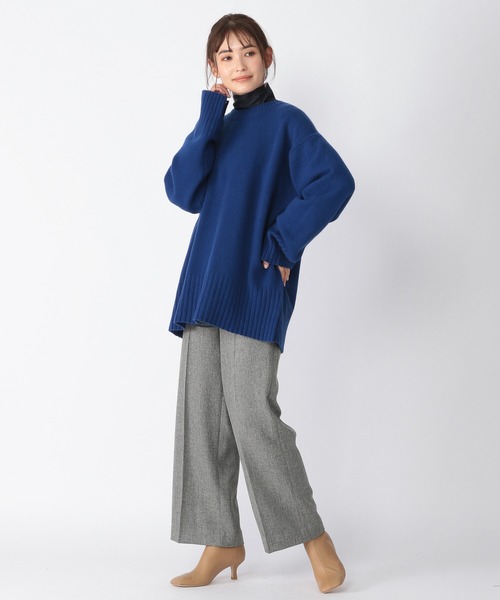 BARNYARDSTORM（バンヤードストーム）の「BARNYARDSTORM / 【WEB限定カラー】クルーAQUAニット（ニット/セーター・レディース・ブラック/グレー/ピンク/イエロー/ブルー/グリーン・1/0）」の18枚目の写真