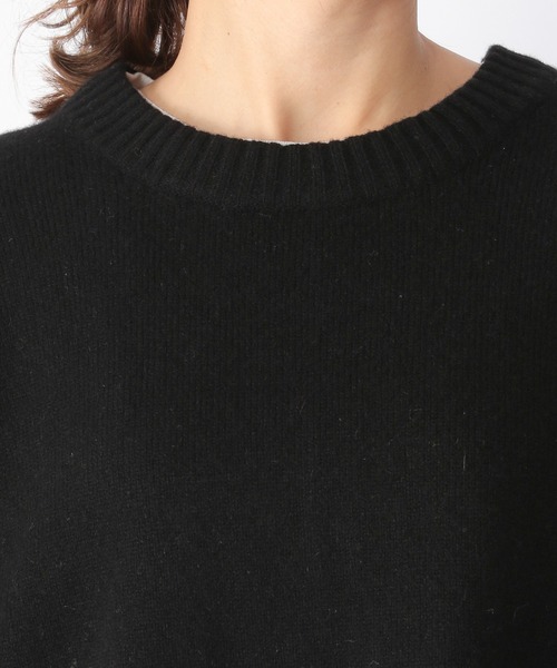 BARNYARDSTORM（バンヤードストーム）の「BARNYARDSTORM / 【WEB限定カラー】クルーAQUAニット（ニット/セーター・レディース・ブラック/グレー/ピンク/イエロー/ブルー/グリーン・1/0）」の11枚目の写真