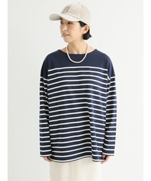 Lugnoncure（ルノンキュール）の「オーバーサイズパネルボーダーT（ニット/セーター）」