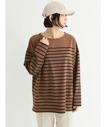 Lugnoncure | オーバーサイズパネルボーダーT(ニット/セーター)