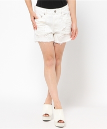VENCEEXCHANGE | スラブデニムダメージショートパンツ      (その他パンツ)
