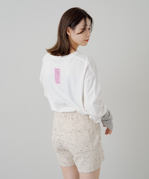 Kastane（カスタネ）の「【UNISEX】SIXSENCE FUTUREロンT（Tシャツ/カットソー・レディース・オフホワイト/チャコールグレー・M/XL）」の18枚目の写真