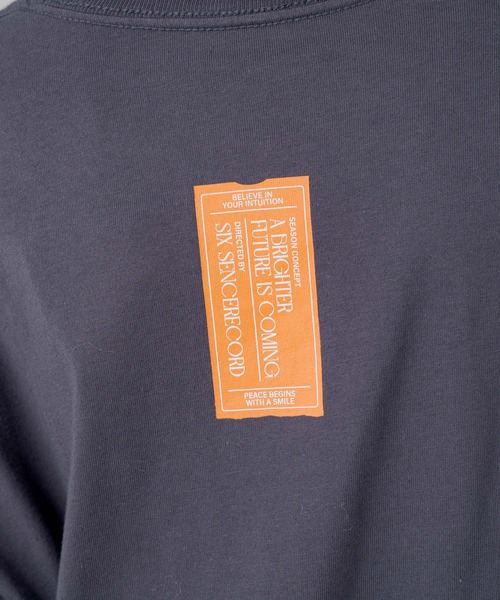 Kastane（カスタネ）の「【UNISEX】SIXSENCE FUTUREロンT（Tシャツ/カットソー・レディース・オフホワイト/チャコールグレー・M/XL）」の5枚目の写真