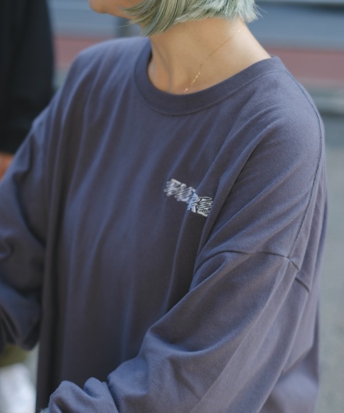 Kastane（カスタネ）の「【UNISEX】SIXSENCE FUTUREロンT（Tシャツ/カットソー・レディース・オフホワイト/チャコールグレー・M/XL）」の17枚目の写真