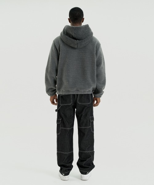 FCMM（エフシーエムエム）の「WARM UP DUMBLE FLEECE HOODIE/ウォームアップダンブルフリースフーディー（パーカー・メンズ・ベージュ/グレー/ブラック・MEDIUM/LARGE）」の15枚目の写真