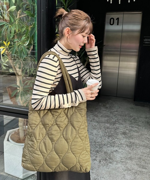 DISCOAT（ディスコート）の「【軽量・大容量/WEB限定】ボンディングトートバッグ（トートバッグ・レディース・ホワイト/ブラック/カーキ・FREE）」の16枚目の写真