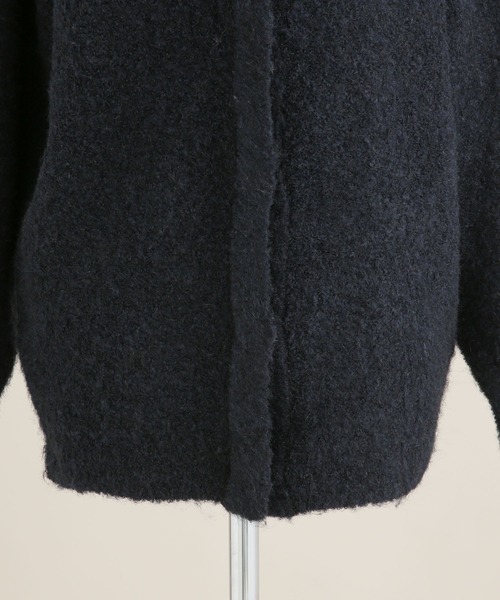 NANO universe（ナノユニバース）の「LB.04/起毛ブークレ クルーネックワイドカーディガン（カーディガン/ボレロ・レディース・ライトグレー/サーモンピンク/ネイビー・FREE）」の19枚目の写真