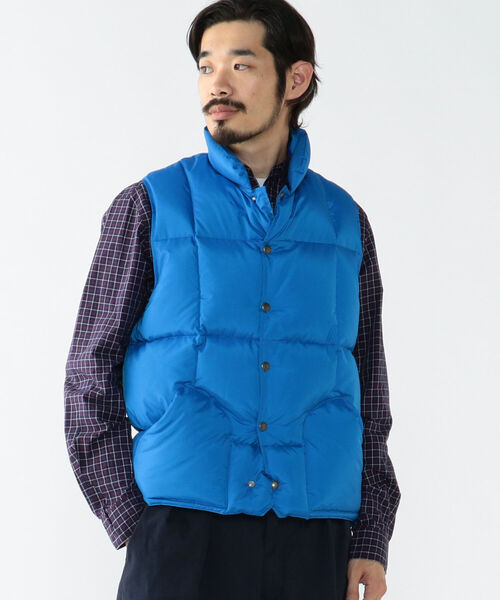 SIERRA DESIGNS（シェラデザイン）の「SIERRA DESIGNS × BEAMS PLUS / 別注 DOWN VEST（ベスト・メンズ・レッド/ブルー・LARGE/X-LARGE/SMALL/MEDIUM）」の15枚目の写真