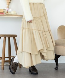 SLURR | アシンメトリーティアードスカート(スカート)