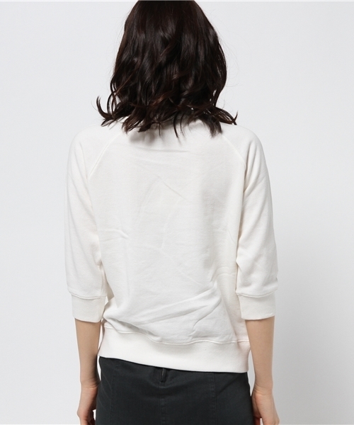 mystic（ミスティック）の「レースハイネックスウェット（Tシャツ/カットソー・レディース・オフホワイト/サックスブルー/グレー・ﾌﾘ-）」の6枚目の写真