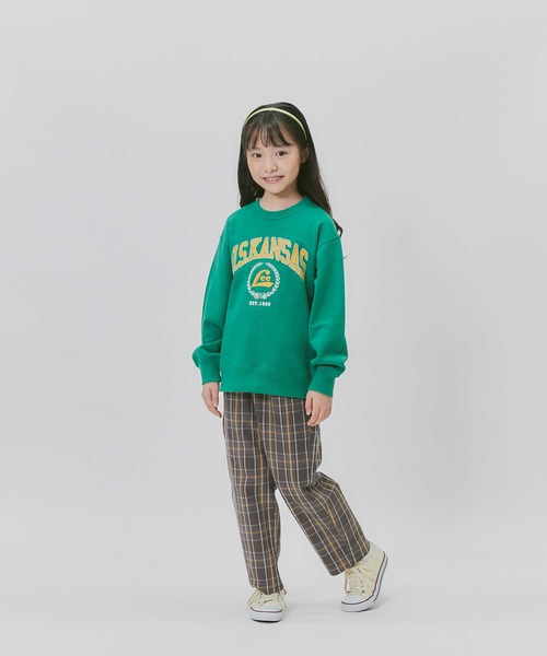 Lee(リー)の「【Lee】カレッジスウェット(スウェット・キッズ・グリーン・120/130/140/150/160/105)」の14枚目の写真