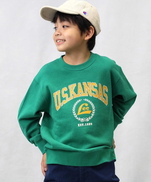 Lee(リー)の「【Lee】カレッジスウェット(スウェット・キッズ・グリーン・120/130/140/150/160/105)」の16枚目の写真
