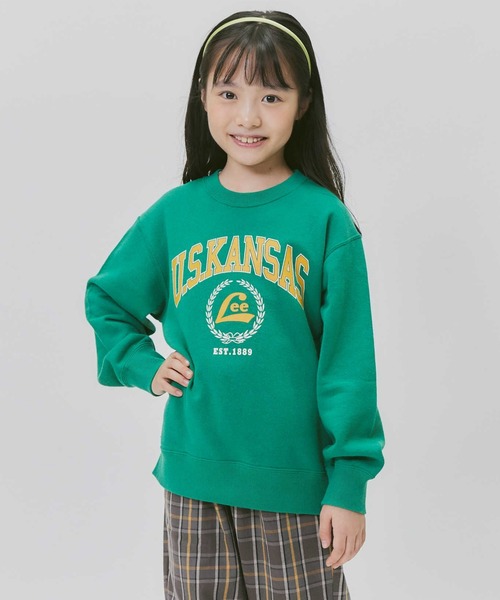 Lee(リー)の「【Lee】カレッジスウェット(スウェット・キッズ・グリーン・120/130/140/150/160/105)」の17枚目の写真