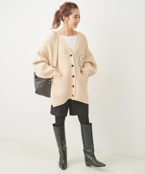 Spick & Span（スピックアンドスパン）の「PEサージストレッチショートパンツ（その他パンツ・レディース・ベージュ/オレンジ/ブラック・36/38）」の8枚目の写真